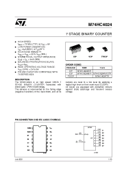 Datasheet M74HC4024 manufacturer STMicroelectronics